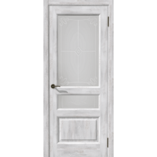 Дверь межкомнатная Дубрава Сибирь Симфония ПИАНО Ель альпийская, стекло графит